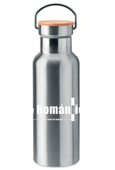 Botella termo SOY ROMÁN-T-ICO (color acero)